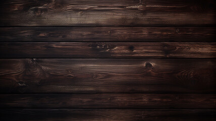 Naklejka premium Dark wooden texture and background.