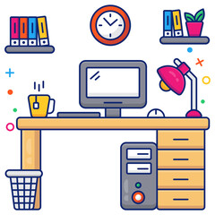 Premium download icon of workroom 

