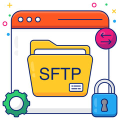 An icon design of sftp


