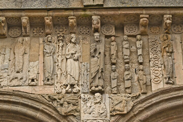 Santiago di Compostela la Facciata delle Platerías della Cattedrale di San Giacomo - Galizia - Spagna