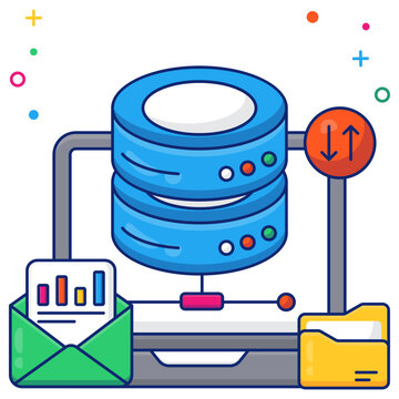 An icon design of share database 

