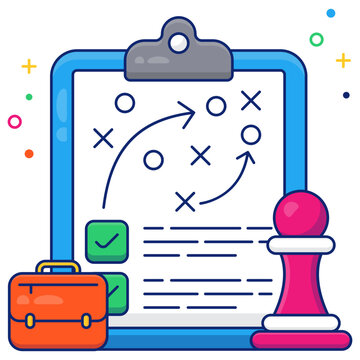 recommend clip art: A flat design icon of stratagem
                    
                    
