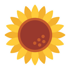 Pop common sunflower icon. Vector.