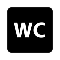 WC icon. Toilet icon. Vector.