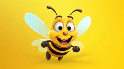 Fotobehang Funny bee © Cedar