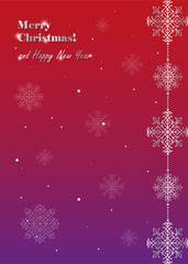Vector Christmas and New Year background for postcards and posters, celebration decoration, invitation, greeting cards.