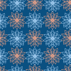 Floral botanical texture pattern . Seamless flower pattern can be used for wallpaper, pattern fills, web page background, surface textures.