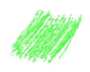 Grünes Stift Gekritzel auf weißem Hintergrund