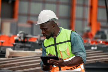 Metal sheet workers perform routine quality checking, enhancing assurance in roofing infrastructure