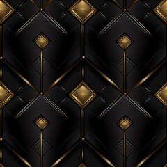 black luxury leather seamless pattern background