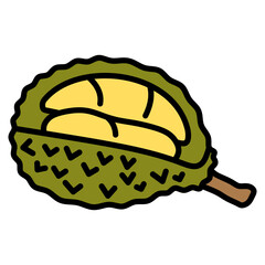 Durian Icon Element For Design