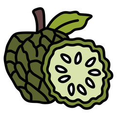 Cherimoya Icon Element For Design