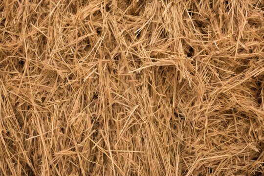 detail of loosely disarrayed hay strands
