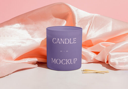 Small Candle Mockup