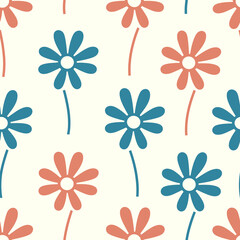 Floral botanical texture pattern . Seamless flower pattern can be used for wallpaper, pattern fills, web page background, surface textures.