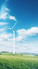 Fototapeta premium Eco-energy horizon. Renewable energy background