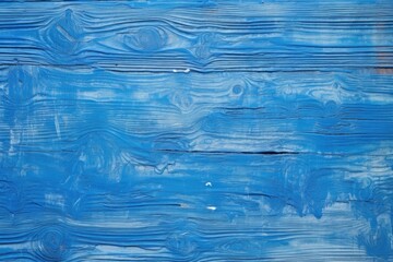 deep blue oil paint spread on a wooden plank