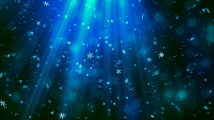 Christmas Theme Background Image, High Quality Christmas Winter Snow Heavenly Rays Background for Holiday Seasons