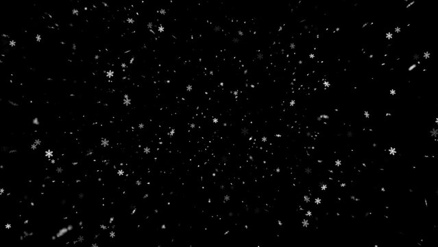Realistic Snow Fall and Snowflakes Background Image, High Quality Christmas Snow and Snowflakes Background for this Holiday Seasons