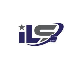 ILS logo vector design template