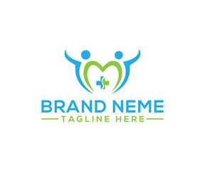 Medical health logo vector design template