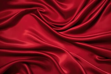 Fototapeta premium deep red satin undulated over a flat surface