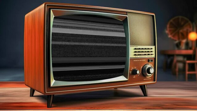 Vintage mid century television customizable
