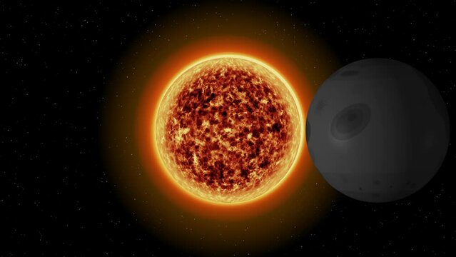 Educational video explaining the cause, process, and effect of solar eclipses with different types.