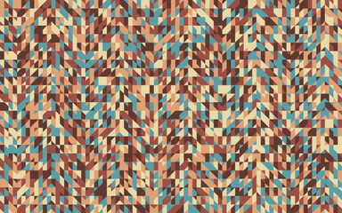 Retro vintage seamless pattern. Geometric classic pattern in random vintage color theme low saturation color palette