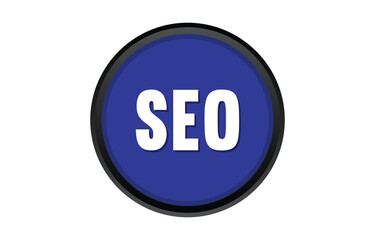 SEO Button. Search website analyze concept button