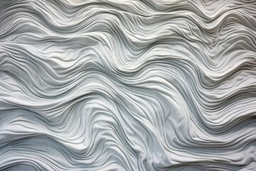 silky bedspread creating rippling wave patterns