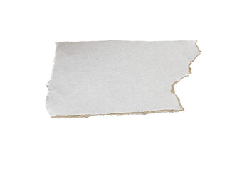 Fototapeta premium White Ripped Piece of Paper isolated. Top View of Blank Adhesive Paper Tag. Blank Note with Copy Space for Text or Image. transparent background