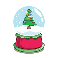 christmas tree with gifts and decorations