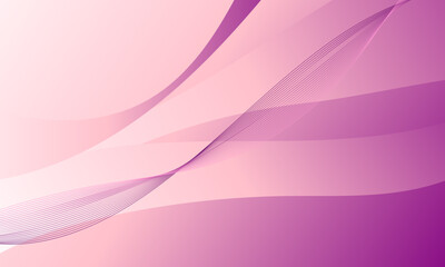 purple pink lines wave curves soft gradient with white abstract background