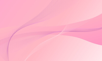 pink business lines waves curves with smooth gradient abstract background