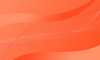 orange business lines wave curves smooth gradient abstract background