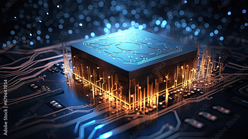 Poster neural circuit and electronic cyber brain in a quantum