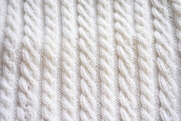 Fototapeta na wymiar close-up shot of a white woolen sweater