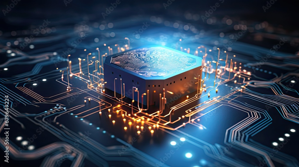 Poster neural circuit and electronic cyber brain in a quantum