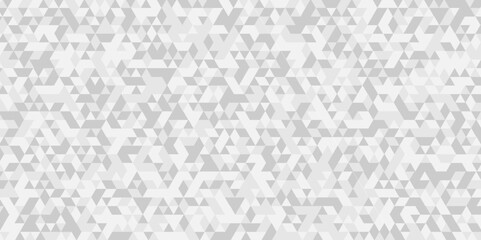 Geometric abstract background vector seamless technology gray and white wall background. Abstract geometric pattern gray Polygon Mosaic triangle Background, business and corporate background.