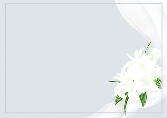 八重百合のカードframe