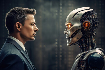 confrontation between human and artificial intelligence in the future
