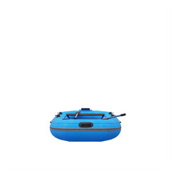 blue Inflatable Boat