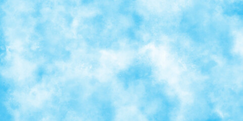 Abstract blurry defocused and grainy blue sky shades Watercolor background,Beautiful grunge blue background with space and for any design.