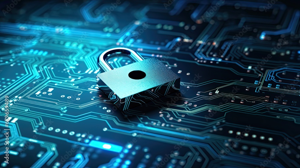 Aufkleber secure connection or cybersecurity service