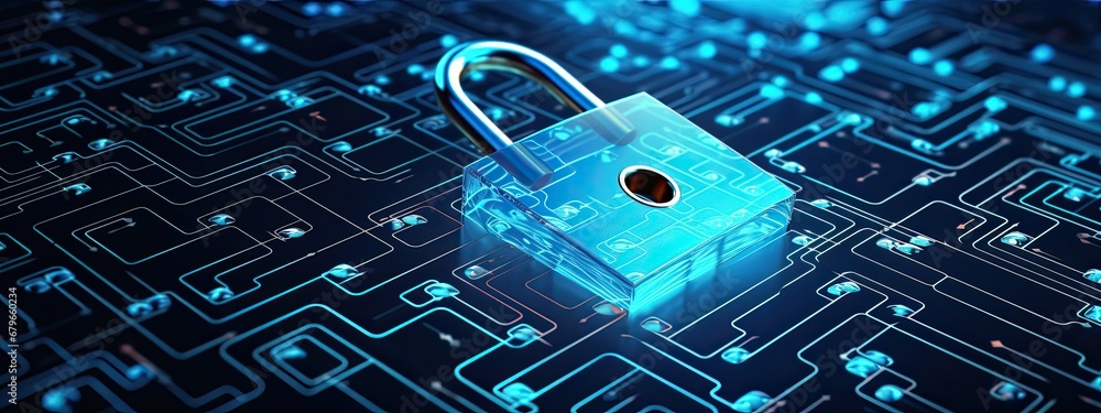 Aufkleber secure connection or cybersecurity service
