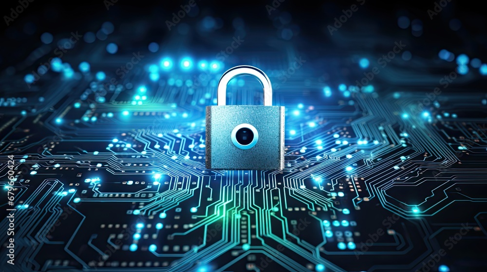 Aufkleber secure connection or cybersecurity service