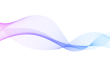 Behangcirkel 青の抽象的な曲線 © e-suke