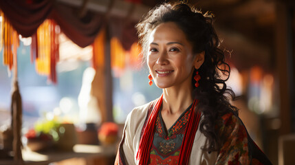 Obraz premium Asian woman in her sixties