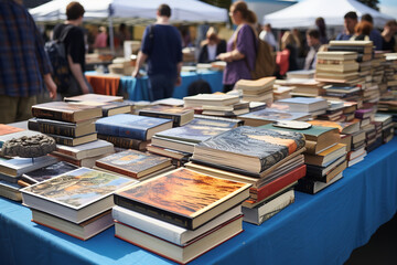 Second-hand Book Transfer at Community Fair
